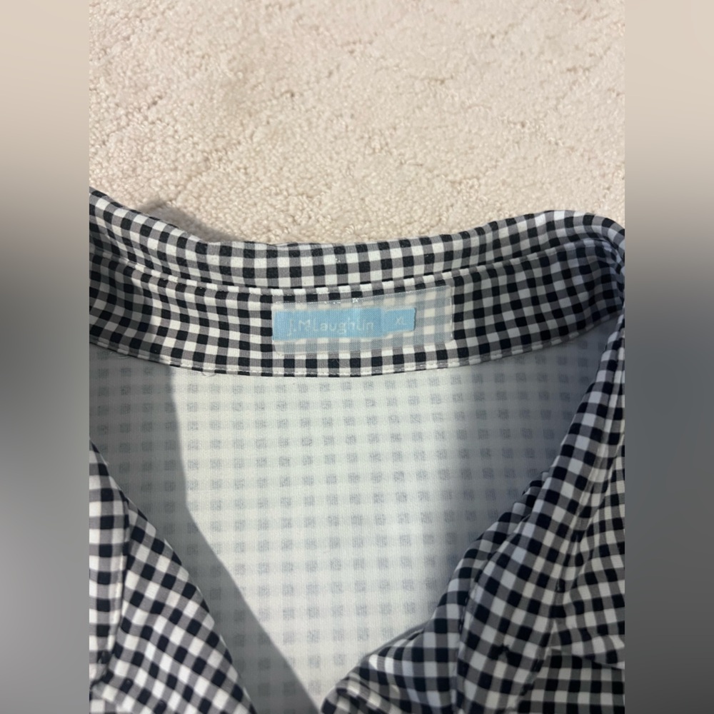 J McLaughlin Checkered Gingham Button Down - image 6